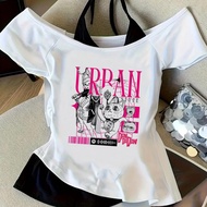 CuteCore Gothic Crop Top - Japanese Gyaru Style