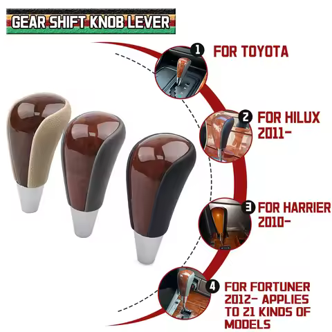 Gear Shift Knob Shift Lever Knob Stick Headball For TOYOTA HILUX 2011- HARRIER 2010- FORTUNER 2012- 