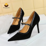 Fashion High-Heeled Shoes Woman Pumps Suede Ladies High Heels Pointed Toe Women Shoes