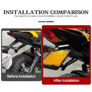 Good Motorbike Accessories License Plate Holder Frame with LED Light For Street Triple 765RS 765 RS 