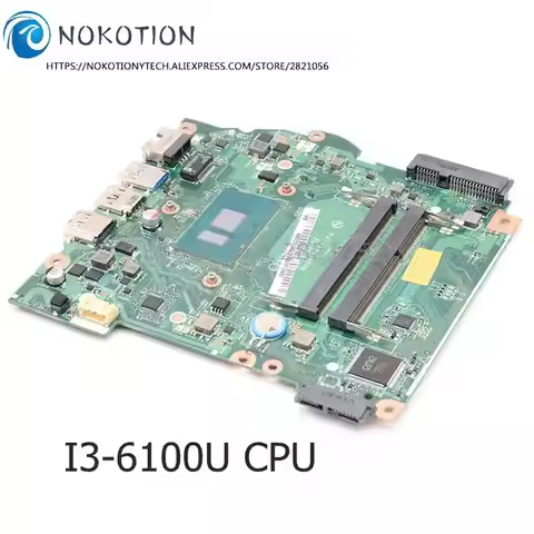 NOKOTION For ACER aspire ES1-572 Laptop motherboard SR2EU I3-6100U CPU DDR3L B5W1S LA-D671P NBGD0110