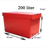 {Peti Ais& 200Lt Heavy Duty Insulated Ice Box | Fish Box | Picnic box | Cooler Box | Tong Ais | Tong