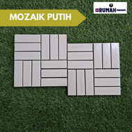 Lantai kayu Decking Abu - putih/ Decking Tile/ Ubin Kayu Jati/Lantai Rumah