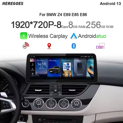Carplay 12.3" Auto Android 13 Car Radio For BMW Z4 E89 2009-2018 GPS Autoradio Navigation Stereo Blu