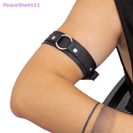 PeaceShells Men Sexy PU Leather Armband Bracelet Harness Belts Adjustable Bondage Body Cage Arm Cosplay Clubwear SG