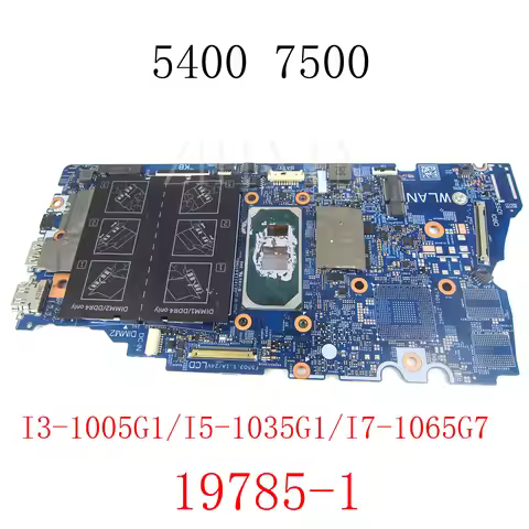 19785-1 For Dell Inspiron 5400 7500 Laptop Motherboard With I3 I5 I7 10th Gen CPU CN-07K5DX 0XWV63 1