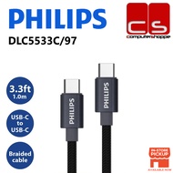 Philips USB-C to USB-C 60W Braided Cable 1M (DLC5531C/97)