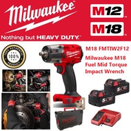 Milwaukee M18 FMTIW2F12 M18 FUEL™ Gen II 1/2" 1/2" Fuel Mid Torque Impact Wrench 881NM Cordless Impact Wrench