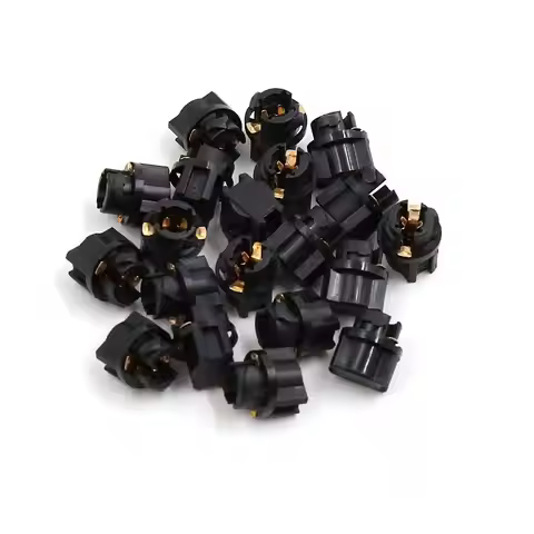 Uxcell 2/5/8/10/20pcs T5 Light Lamp Bulb Socket Adapter Connector Car Auto T5 Dashboard Gauge Light 