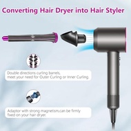 2 Unit Tong Penggulung Rambut Panjang 20mm/0.78 Inci untuk Lampiran Dyson Airwrap Styler dengan 2 Pe