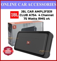 JBL Club Series 4ch Car Amplifier Club A754 High Performance 4 Channel Amp 75 x 4 RMS