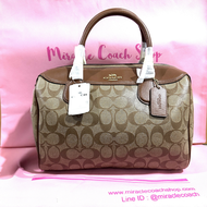 กระเป๋า Coach ของแท้ มือ 1 มีตำหนิ ทรงหมอน 12 นิ้ว มีหมุดที่ฐาน ลดราคาล้าง stock COACH LARGE BENNETT