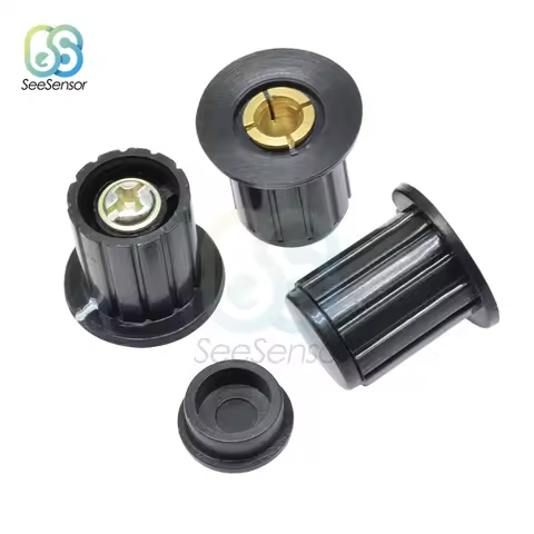 5Pcs/lot 4mm Black Gray Knob Button Cap Potentiometer Knob Cap for WXD3-12-1W WXD3-13-2W Wirewound P
