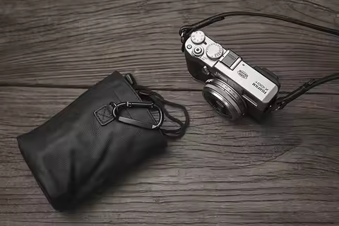 Black Genuine Leather Camera Protector Case Soft Bag Pouch for Leica M9 M8 Fujifilm X-T1 X-PRO X-E2 