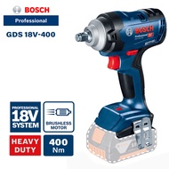 Bosch | Bosch GDS 18V-400 18V Brushless Impact Wrench 1/2" Drive 400Nm Max Torque Cordless Electric 