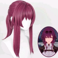 WIG COSPLAY KAFKA HONKAI COSPLAY ANIME HONKAI WIG CHILDE SHORT KAFKA HAIR RAMBUT PALSU HONKAI