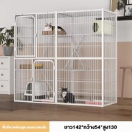 【 มือ2 】กรงขังแมว 3ชั้น 4ชั้น Pet Cage กรงสัตว์เลี้ยง กรงแมวขนาดใหญ่ พื้นที่ว่างขนาดใหญ่ กรงแมวแบบคอนโด