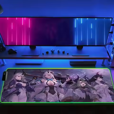 E_epic S_seven Mouse High-end E-sports Mouse Pad Pad RGB HD Rubber Desk Mat Laptop Gamer Cusion LED 
