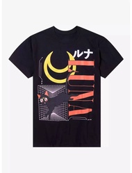 Pretty Guardian Sailor Moon Luna & Artemis Grid Pure Cotton T-Shirt Men And Women Fashion Casual Sho