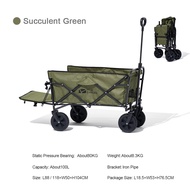 MOBI GARDEN รถเข็นแคมป์ปิ้ง Camping Trolley Outdoor Wagon รถเข็นพับขนาดใหญ่ Wagon กระเป๋าเดินทางแบบพกพา Handle Travel Shopping อุปกรณ์แคมป์ปิ้ง