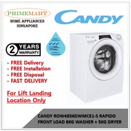 CANDY ROW4856DWMCE1-S 8/5 KG FRONT LOAD WASHER DRYER **NEW MODEL** *FREE INSTALL AND DISPOSE*