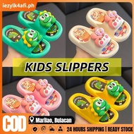 Kids Summer Slippers With 3D Dinosaur Rabbit Fashion Sleeper Rubber Soft Anti-slip Sandals Children