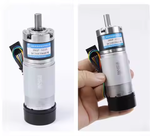 36-555NB Dust Prevention 36mm DC Planetary Gear Motor With Encoder Max 80kg.cm High Torque Electric 