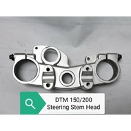 Demak DTM150 / DTM200 Steering Stem Head / Fork Head (With Clips / Brackets and Nuts)