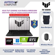 ASUS TUF Gaming A14 FA401U-MRG018W 14" WUXGA 165Hz Gaming Laptop (R7-260, 16GB, 512GB, RTX5060, W11)