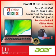 ACER Swift 3 Working Laptops -Melon Pink Color | INTEL Core i5-1135G7 + Intel Iris Xe Graphics [ SF314-59-56F2 ]