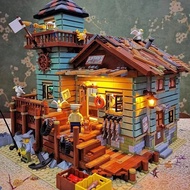 Compatible with Lego Building Blocks Bucket Hut 21310 Assembled Building Blocks Street View Building