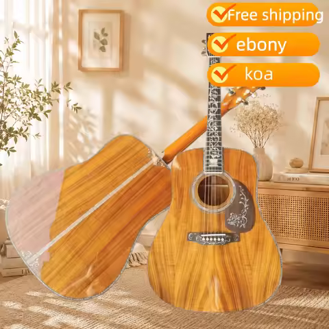 US Shipment Natural Koa D45 Acoustic Guitar, 41 Inch, Koa Timber Body, 6 Strings, Wood Guitar, Perfe