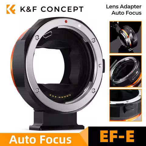 K&F CONCEPT EF-E Auto Focus Electronic Adapter Ring For Canon EF EF-S Lens Mount to Sony NEX FE E A6