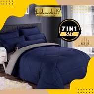 [HOT SELLING]CADAR HOTEL PREMIUM QUALITY 100% 7 IN 1 FITTED BEDSHEET WITH COMFORTER (QUEEN/KING)