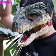 SHANHAI Dinosaur Mask Headwear, Lifelike Sound 3D Dinosaur Mask, Funny Breathable 3D Dinosaur Claws 