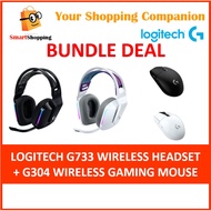 Logitech Bundle G733 Superlight Gaming Headset G304 Ultra Lightspeed Wireless Gaming Mouse 2 Years S