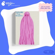 Ignore the Ghosts – Simple but fun BORGU - Ghost Ignore Pink canvas print