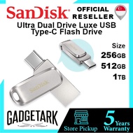 [SG] SanDisk 1TB | 512GB | 256GB | 128GB | 64GB | 32GB Ultra Dual Drive Luxe USB Type-C Flash Drive 
