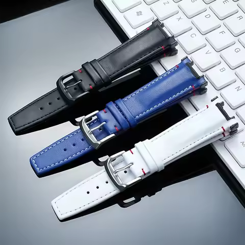 ECB-2000 DIY Watch Strap for Casio EDIFICE Series ECB-2000 EFS-S641 Men's Modified Retro Leather Bra