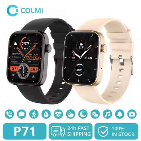 COLMI P71 Smartwatch for Men And Women with Voice Calling Health Monitoring IP68 Waterproof Smart No