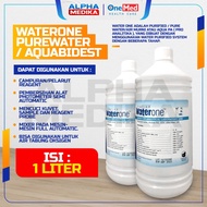 WATERONE 1 Liter  Purewater / Aquabidest Onemed