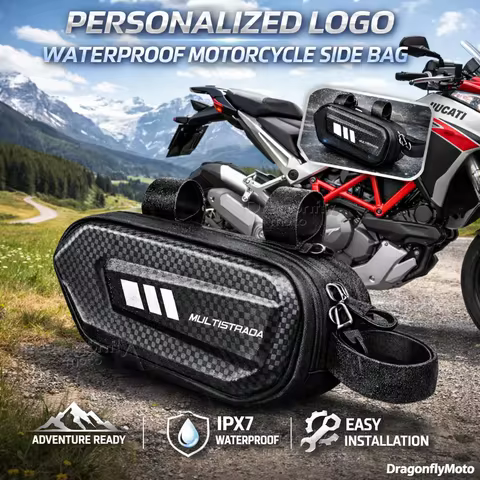 For DUCATI Multistrada 950 1100 1260 1200S GT1200S V4 Motorcycle Side Bag Personalized Logo Waterpro