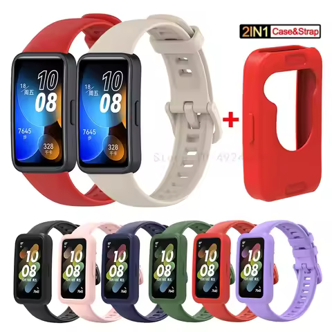 Silicone Strap For Huawei Band 8 Strap Accessories SmartWatch Replacement watchband Wristband for Hu
