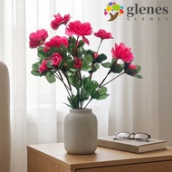 GLENES Artificial Azalea Flowers Branches, Fake Flowers Simulation Plant Simulation Azalea Floral, R