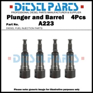 4Pcs Pump Element Plunger and Barrel Assembly A223 131152-8320 for Mitsubishi Fuso Canter 4D31 4D32-