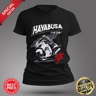 BAJU SUZUKI HAYABUSA T-SHIRT LENGAN PENDEK ROUNDNECK COTTON