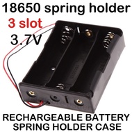 18650 Battery spring Holder 3 Slot Case Storage Box Casing holder 2S 3S 4S With Wire 3.7v 7.4v 11.1v 14.8v Series DIY