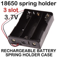 18650 Battery spring Holder 3 Slot Case Storage Box Casing holder 2S 3S 4S With Wire 3.7v 7.4v 11.1v