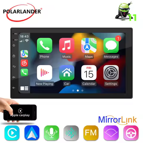 7in Android Car Stereo 12v Double Din Touch Screen Car Radio Bluetooth FM Car MP5 Player 9210S-J