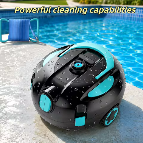 Cordless Robotic Pool Cleaner Featuring an Ultra-Long 160-Minute Battery Life, IPX8 Waterproof Ratin